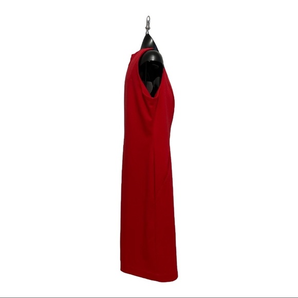 NWOT Liz Claiborne Large Red Sheath Dress w/Pockets Size Large - Picture 2 of 5